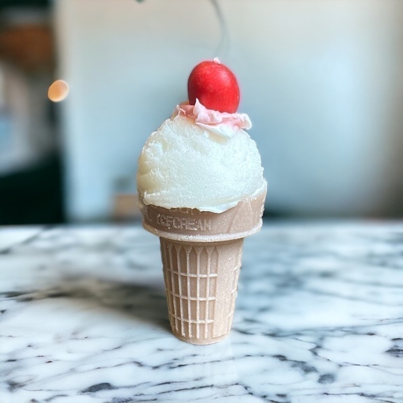 Other - ⚠️SALE Candle // Handmade Ice Cream Cone Shaped Soy Wax Candle SEND OFFERS